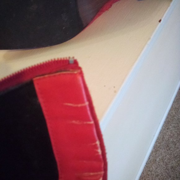 Red Suede Booties - Picture 4 of 6